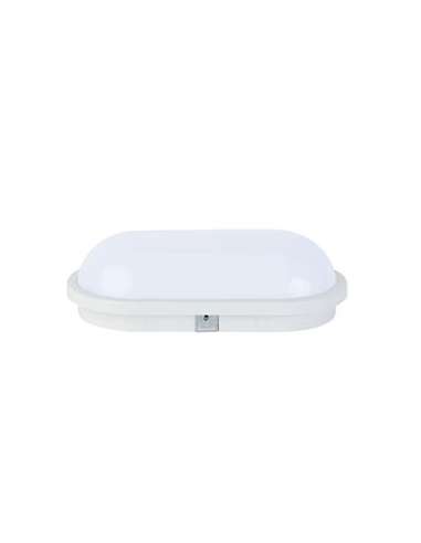 APLIQUE LED OVAL ABOMBADO 15W 6400 K DIA BLANCO IP65