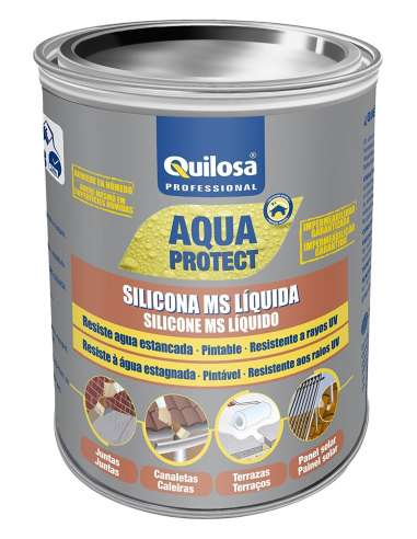 QUILOSA MS TERRACOTTA DE SILICONE LÍQUIDO (1 KG LATA.