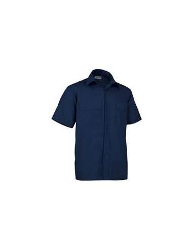 MARCA CAMISA AZUL CORTA TERGAL 40