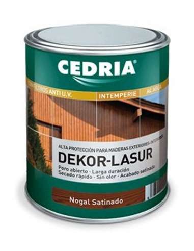 CEDRIA PINTURA SOL LASUR 750 MATE INCOLORO