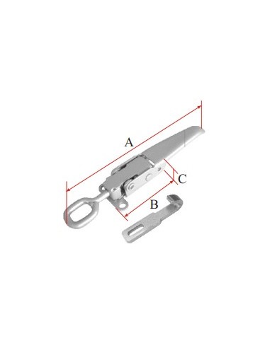 CARTOLA CIERRE ANILLA REGULABLE VARILLA+UÑA INOX CH-33INOX