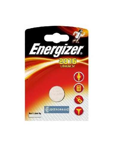 BATERIA BOTÃO DE LÍTIO ENERGIZADOR CR2016 3 V. (2U