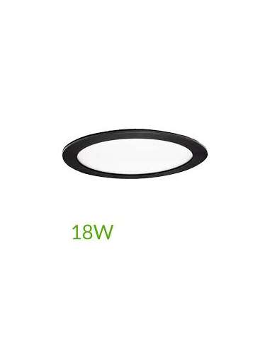 PANEL LED EMPOTRAR REDONDO 225 20W 4000K NEUTRA NEGRO DOWNLIGHT