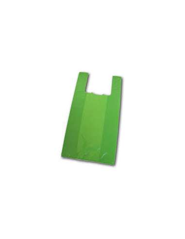 BOLSA PLASTICO CAMISETA VERDE 42*53 PAQUETE 1  KG=100 BOLAS