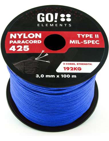 CUERDA NYLON AZUL 3 mm.(1 M.