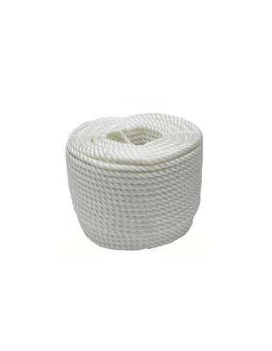 CUERDA NYLON BLANCA  4 mm.(1 M.