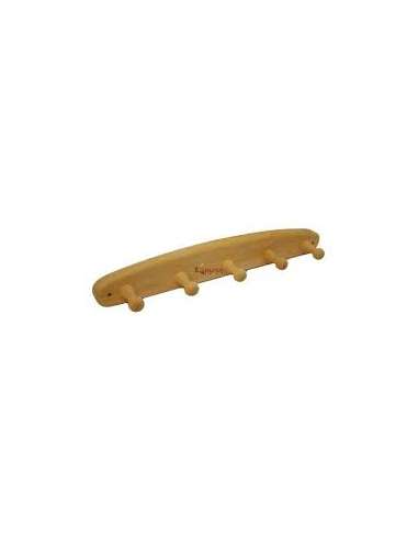 PERCHA PARED MADERA 5 GANCHOS