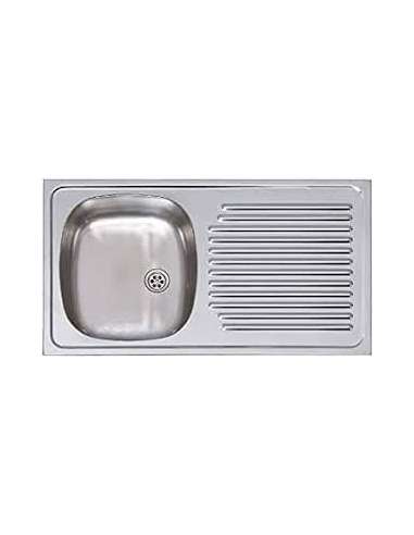 FREGADERO ARES INOX SENO+ESCURRIDOR 50*51 INOX