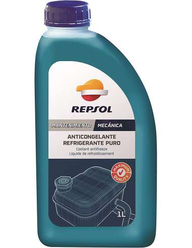 REPSOL ANTICONGELANTE REFRIGERANTE MQ PURO 100% 1L.