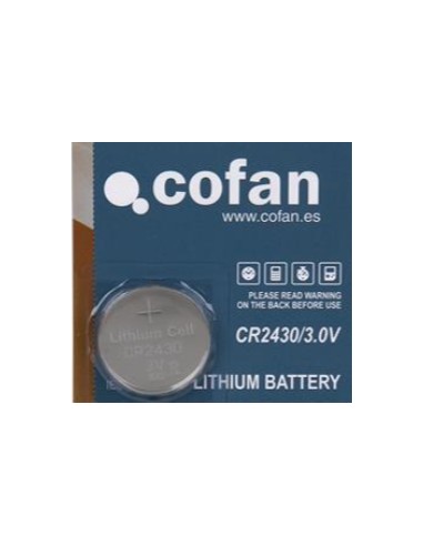 COFAN PILA BOTON LITIO CR-2430 3 V.24,5*3 (1 U.