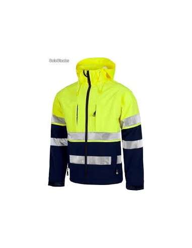 ROPA PARKA REFLECTANTE AZUL/AMARILLO M