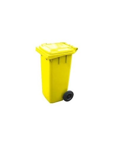 120 L. TRASH CONTAINER WITH YELLOW WHEELS