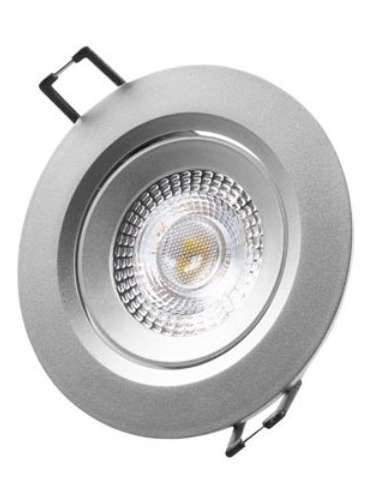 PANEL LED EMPOTRAR REDONDO  90  5W 6400K DIA PLATA DOWNLIGHT