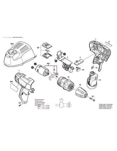 BOSCH REPU.GSR10.8V-LI MOTOR CORRIENTE CONTI.10.8V