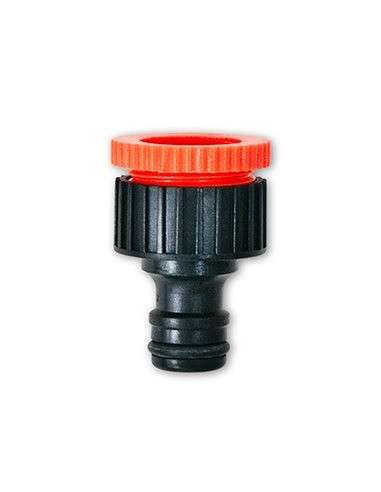 CONECTOR DE TORNEIRA FÊMEA DE PVC DE REGA RÁPIDA 3/4"-1"