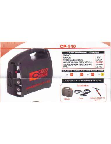 CECO.INVERTER CP140 C/ACCESORIOS