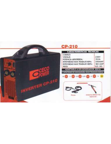 CECO.INVERTER CP210 C/ACCESORIOS