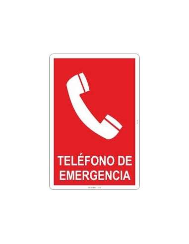 CARTEL PVC 21* 30 TELEFONO EMERGENCIA