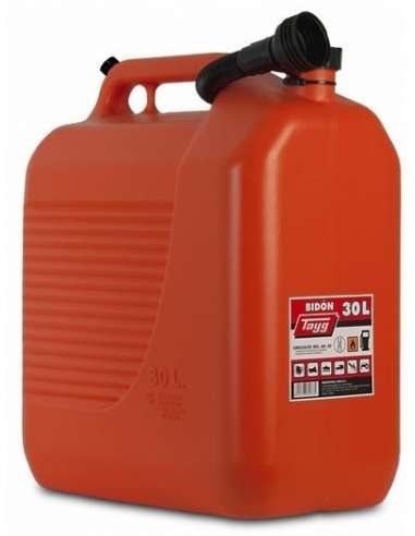 TAYG BIDON PLASTICO COMBUSTIBLE NARANJA 30 L.