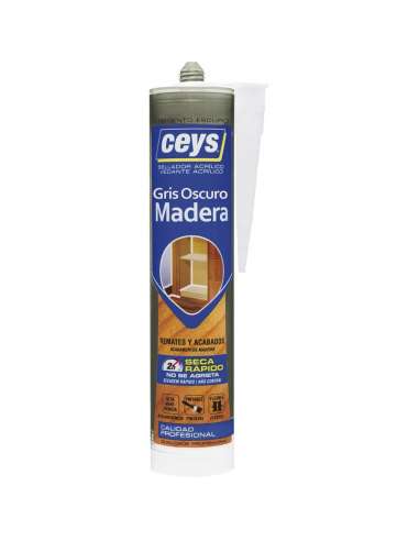 CEYS SELLADOR MADERA GRIS OSCURO CARTUCHO 280 ML.