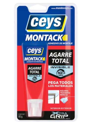 CEYS MONTACK AGARRE TOTAL TRANSPARENTE BLISTER 80 GR