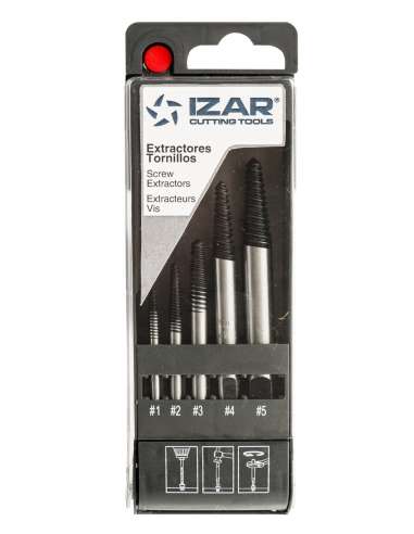 IZAR JUEGO EXTRACTOR ESPARRAGOS 3-18 (5 PZ.