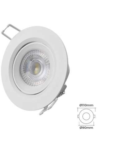 PANEL LED EMPOTRAR REDONDO  90 .5W 6400K DIA BLANCO DOWNLIGHT