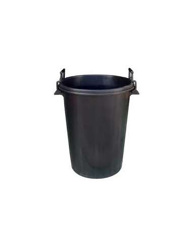 TRILLA CUBO BASURA PLASTICO ENGOMADO  95 L.NEGRO S/TAPA 50*73