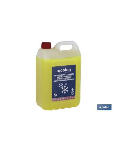 ANTICONGELANTE AMARILLO 50% 5 L.-37º/1º CIRCUITO REFRIGERACION