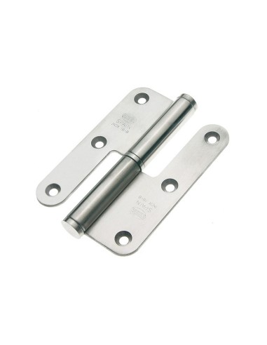 AMIG HINGE 421 WOOD ROUND EDGE STAINLESS STEEL LEFT 100*70