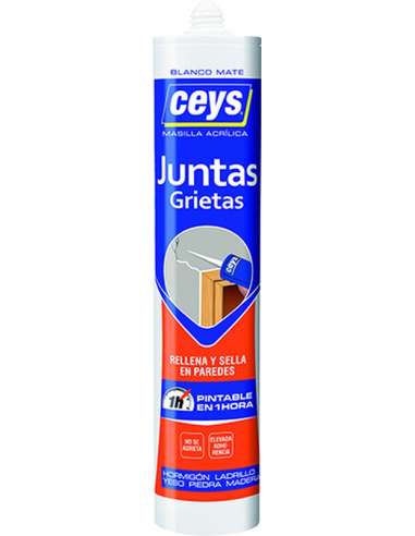 CEYS JUNTAS GRIETAS BLANCO CARTUCHO 280 ML