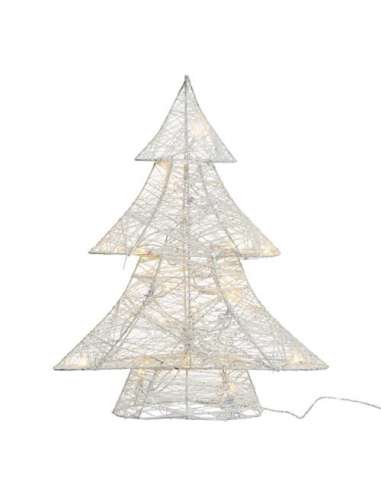 ARBOL NAVIDAD DECORATIVO 20 LED 10x34x40CM