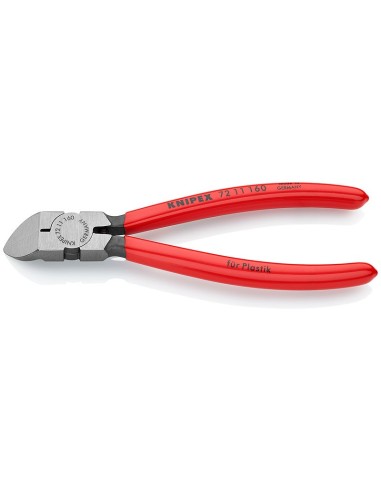 KNIPEX ALICATE CORTE DIAGONAL PUNTA CURVA 45º 160 mm.7211