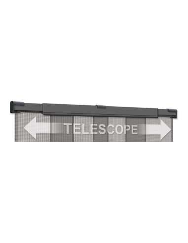 MOSQUITERA PUERTA CORTINA TELESCOPICA ANTRACITA 130X250CM