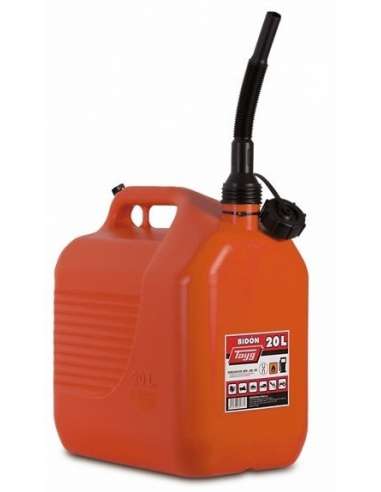 TAYG BIDON PLASTICO COMBUSTIBLE NARANJA 20 L.