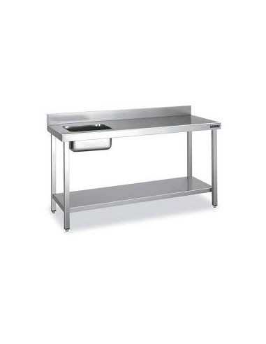 MESA TRABAJO FREGADERO INOX 120*60*85