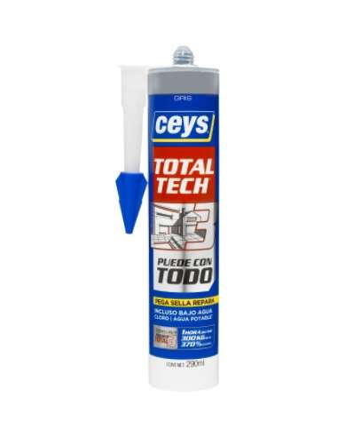 CARTUCHO CEYS TOTAL TECH 290 ML.CINZA