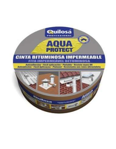 QUILOSA CINTA BITUMINOSA ALUMINIO CINTA 10 CM*10 M