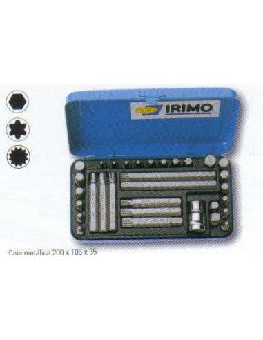 IRIMO JUEGO PUNTAS DESTORNILLADOR 31 10 MM.+ADAPTADOR