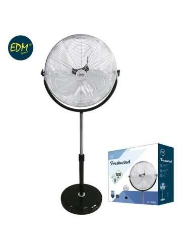 EDM VENTILADOR CROMO PIE 50 CM 120 W