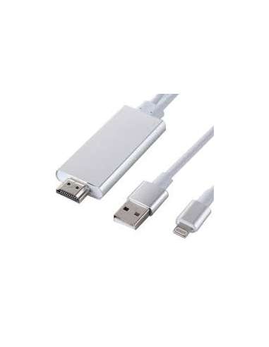 PROLONGADOR CABLE IPHONE/HDMI/USB (1 M.