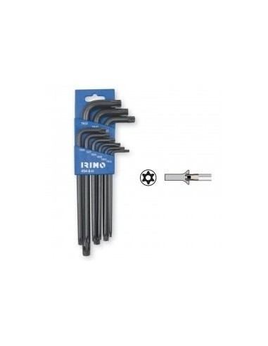 IRIMO JUEGO LLAVES TORX INVIOLABLE LARGA T.10-T.50 (ESTUCHE  9 PZ.