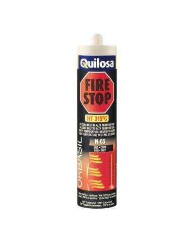 QUILOSA SILICONE ALTA TEMPERATURA 300º N65 CINZA (TUBO 300 ML.