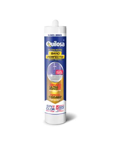 QUILOSA SILICONA NEUTRA BAÑO PERFECTO ANTRACITA TUBO 300 ML.