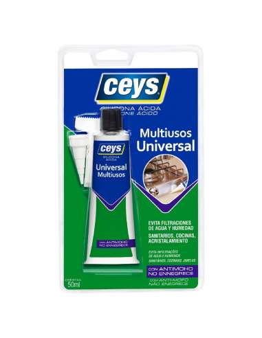 CEYS SILICONA UNIVERSAL BLANCO 50 ML.