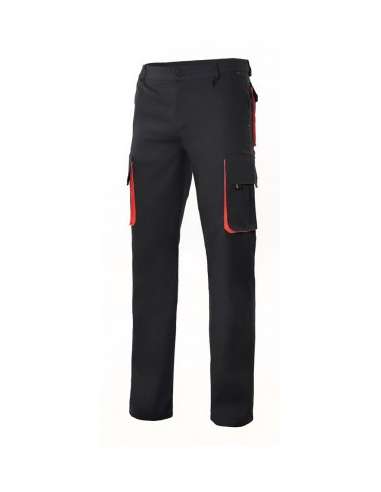 VELILLA PANTALON 103004 MULTIBOLSILLO NEGRO BOLSILLO ROJO 50