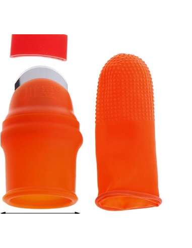 DEDO PULGAR SILICONA+DEDO PROTECTOR CUCHILLA CORTA RAMAS 3.5*5