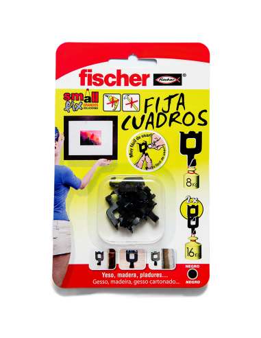 FISCHER FIJACUADROS NEGRO