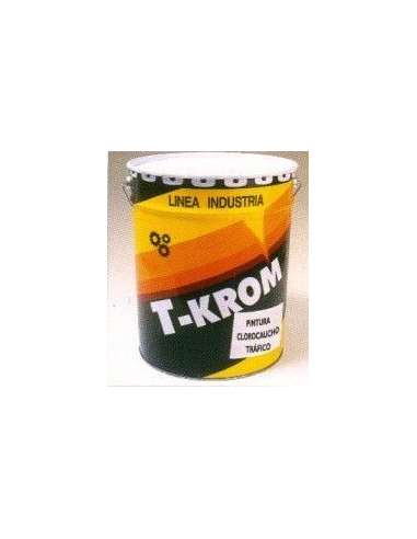 TKROM PINTURA ACRILICA TRAFICO 15 L.BLANCA