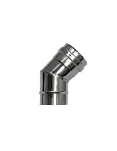 ESTUFA CODO PELLET INOX 80 45º